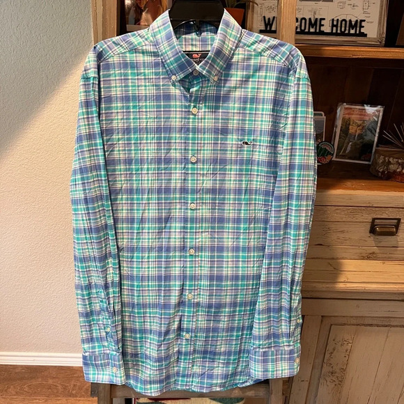 Vineyard Vines men’s performance whale shirt size Large - Picture 1 of 8